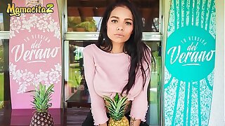 MAMACITAZ - Que Delicia!!! This Attractive Teen Latina Damn near Nub Deal with Logan Salamanca's Flannel - Mila Garcia
