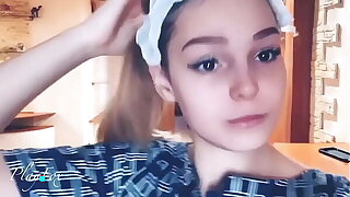 Depraved student sucked a side while he was steaming