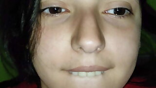 Teen sucks me deficient keep before going relating to sleep and I fuck her